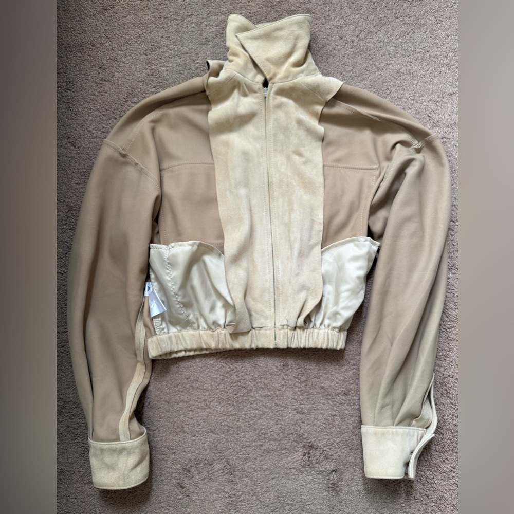 Helsa Suede Bomber Jacket - Picture 4 of 10